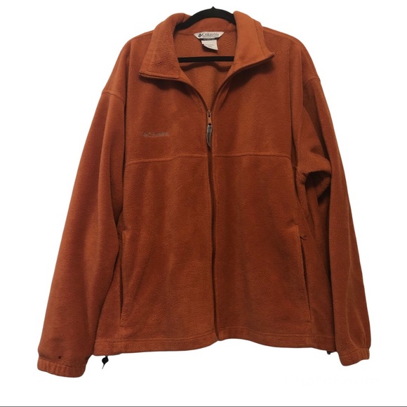 Columbia Burnt Orange Fleece Jacket 